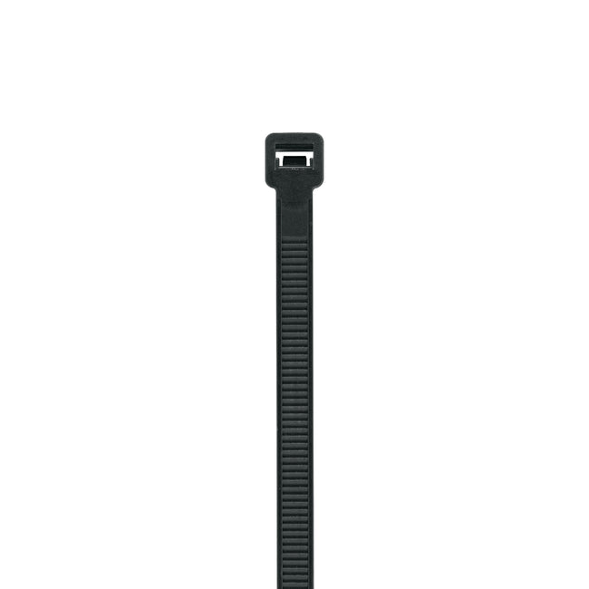 Bolsa con 10 cinchos plásticos 120 lb, 300 x 7.5 mm, negro