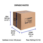 Bolsa con 50 cinchos plásticos 50 lb, 250 x 4.5 mm, negro