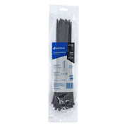 Bolsa con 50 cinchos plásticos 50 lb, 300 x 4.5 mm, negro