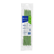 Bolsa con 50 cinchos plásticos 50 lb, 300 x 4.5 mm, verde