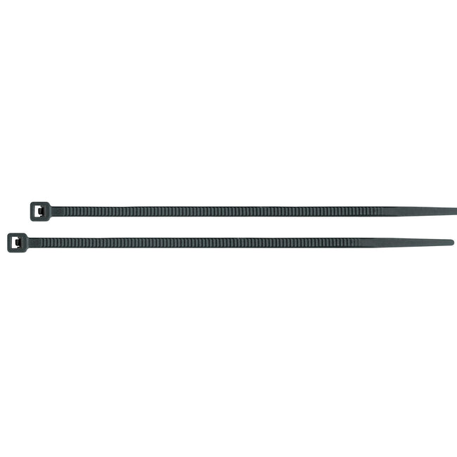 Bolsa con 25 cinchos plásticos 50 lb, 350 x 4.5 mm, negro