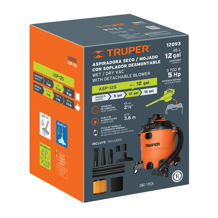 Caja de empaque de repuesto para ASP-12S, TRUPER