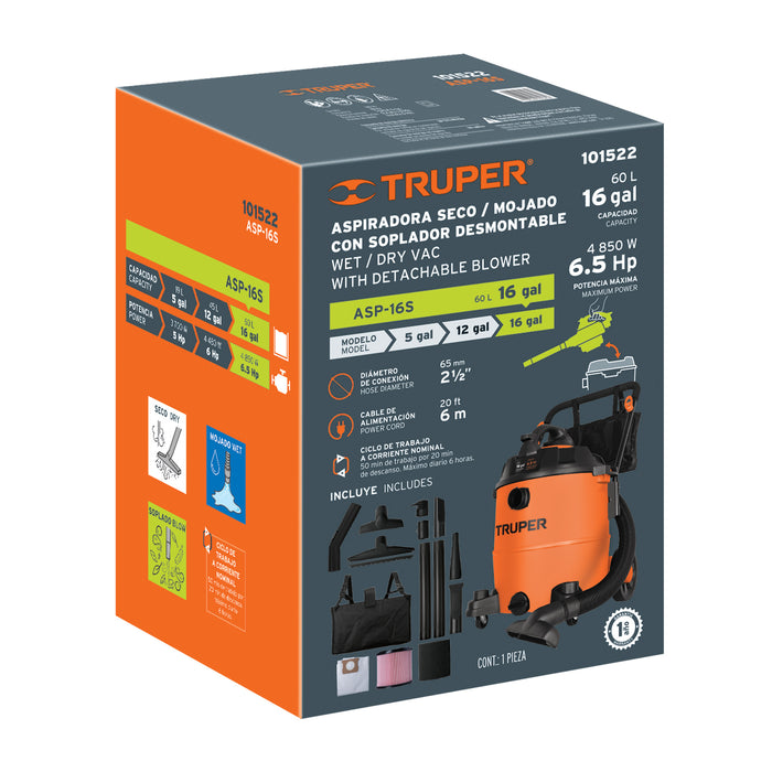 Caja de empaque de repuesto para ASP-16S, TRUPER