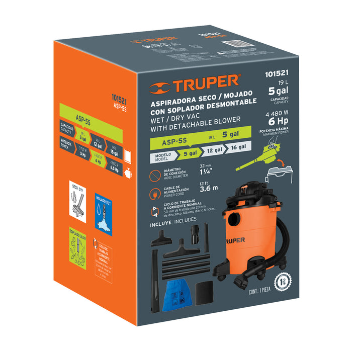 Caja de empaque de repuesto para ASP-5S, TRUPER