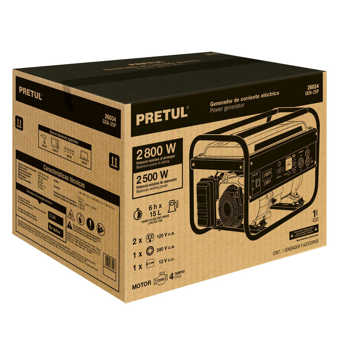 Caja de empaque de repuesto GEN-25P, PRETUL