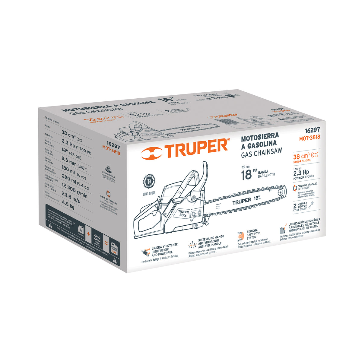 Caja de empaque de repuesto para MOT-3818, TRUPER