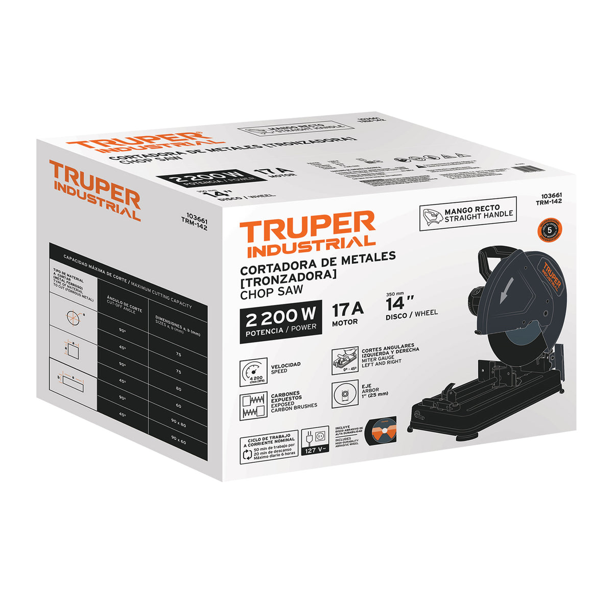 Caja de empaque de repuesto para TRM-142, TRUPER
