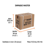 Cincel ladrillero 3-1/2 X 8' con grip, TRUPER
