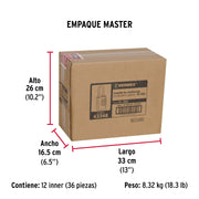 Candado de combinación 40 mm cuerpo de latón en blíster