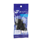Clavija y contacto de hule, bolsa con 2 pzas, VOLTECK