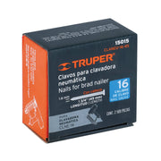 Caja con 2500 clavos calibre 16, 45 mm para CLNE-16, TRUPER