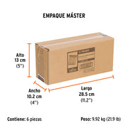 Caja con 2500 clavos calibre 16, 50 mm para CLNE-16, TRUPER