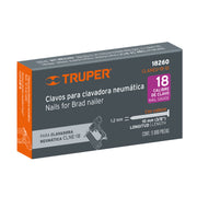 Caja con 5000 clavos calibre 18, 10 mm para CLNE-18, TRUPER