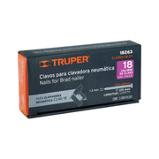 Caja con 5000 clavos calibre 18, 25 mm para CLNE-18, TRUPER