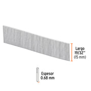 Caja con 10000 clavos calibre 23, 15 mm para CLNE-23, TRUPER