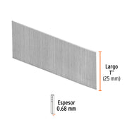 Caja con 10000 clavos calibre 23, 25 mm para CLNE-23, TRUPER