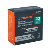 Caja con 10000 clavos calibre 23, 30 mm para CLNE-23, TRUPER