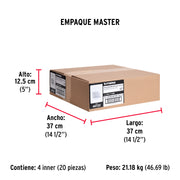 Bolsa con 1 kg de clavos para concreto galvanizados 1-1/2'