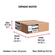 Bolsa con 1 kg de clavos para concreto galvanizados 1'