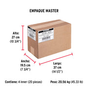 Bolsa con 1 kg de clavos para concreto galvanizados 2'