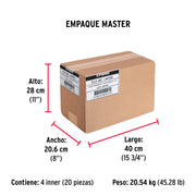 Bolsa con 1 kg de clavos para concreto galvanizados 3'
