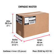 Bolsa con 1 kg de clavos para concreto galvanizados 4'