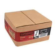 Kilo de clavos para concreto 2' negros, caja de 25 kg, FIERO