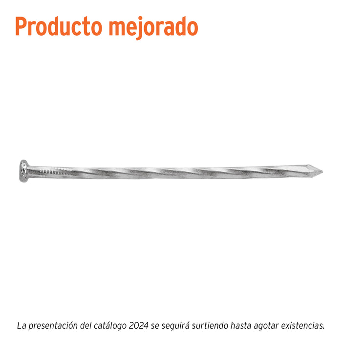 Kilo de clavos para concreto 4' galvanizado, caja de 25 kg