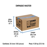 Reducción bushing de latón, 1' x 3/4', FOSET