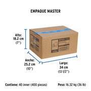 Codo para estufa a 90° de latón de 3/8 x 3/8', FOSET