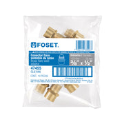 Conector flare soldable de latón, 3/8' x 1/2', FOSET