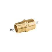 Conector NPT soldable de latón, 1/2' X 3/8', FOSET