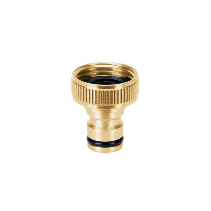 Conector 3/4' rápido hembra de latón, sistema click, TRUPER