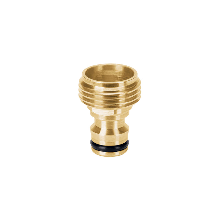 Conector 3/4' rápido macho de latón, sistema click, TRUPER