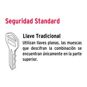 Cerradura para mueble, modelo 21, cromo, HERMEX BASIC