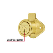Cerradura para mueble, modelo 21, latón, HERMEX