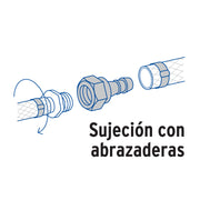 Adaptador inserción rosca interior de 1/2' x 1/2', FOSET