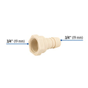 Adaptador inserción rosca interior de 3/4' x 3/4', FOSET