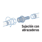 Adaptador inserción rosca exterior de 3/4' x 3/4', FOSET