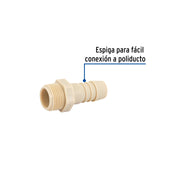 Adaptador inserción rosca exterior de 3/4' x 3/4', FOSET