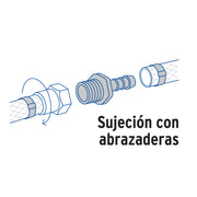 Adaptador inserción rosca exterior de 1'x 1', FOSET