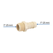 Adaptador inserción rosca exterior de 1'x 1', FOSET