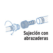 Adaptador hembra movible de polipropileno 3/4' x 3/8', FOSET