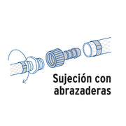 Adaptador hembra movible de polipropileno 3/4' x 3/4', FOSET