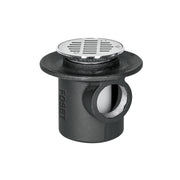 Coladera de hierro de una boca para piso, rejilla inox