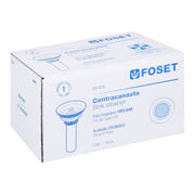 Contracanasta 2-1/2' inox, tipo bar, FOSET