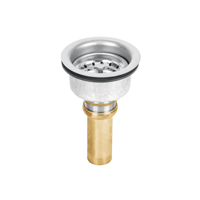 Contracanasta 3-1/2' inox, instala-fácil, tubo latón, FOSET