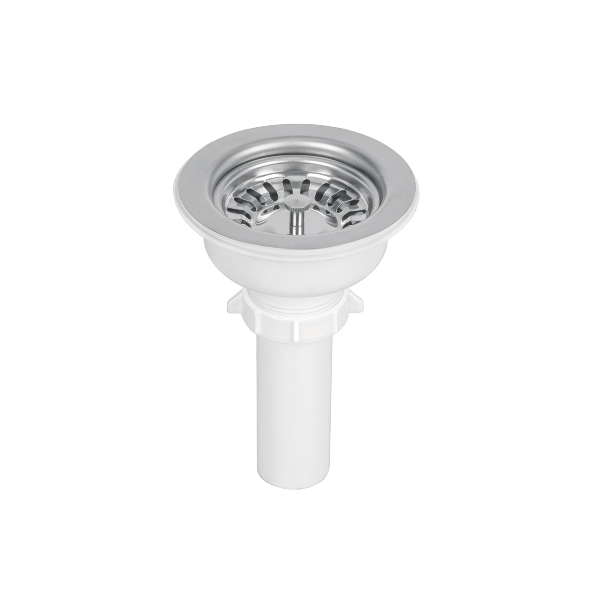 Contracanasta 3-1/2' inox, instala-fácil, tubo plást, FOSET