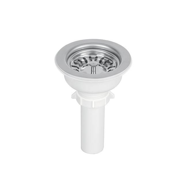 Contracanasta 3-1/2' inox, instala-fácil, tubo plást, FOSET