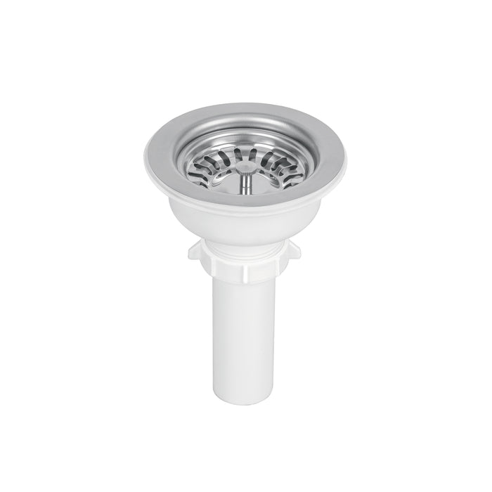 Contracanasta 3-1/2' inox, instala-fácil, tubo plást, FOSET